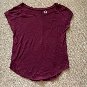 SO Junior's Small, Burgundy Relaxed Blouse
